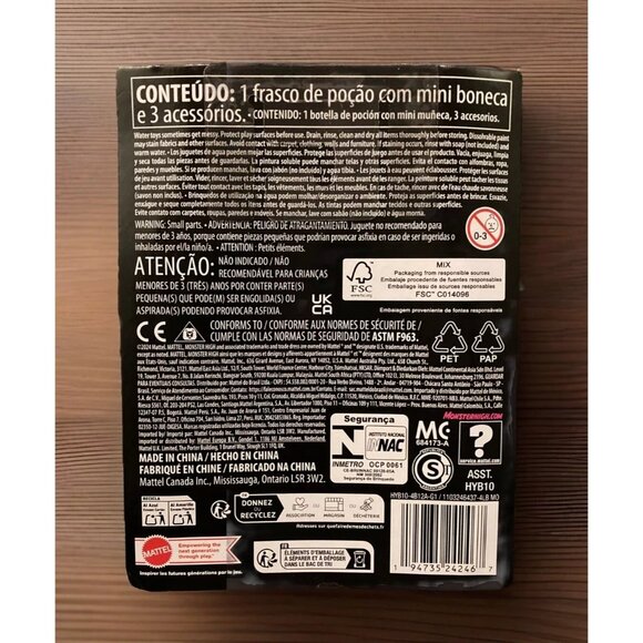 NEW! Monster High Fright Size Potions Mini Dolls 3 Inch Lot Of 3 Blind Packs - Picture 4 of 6